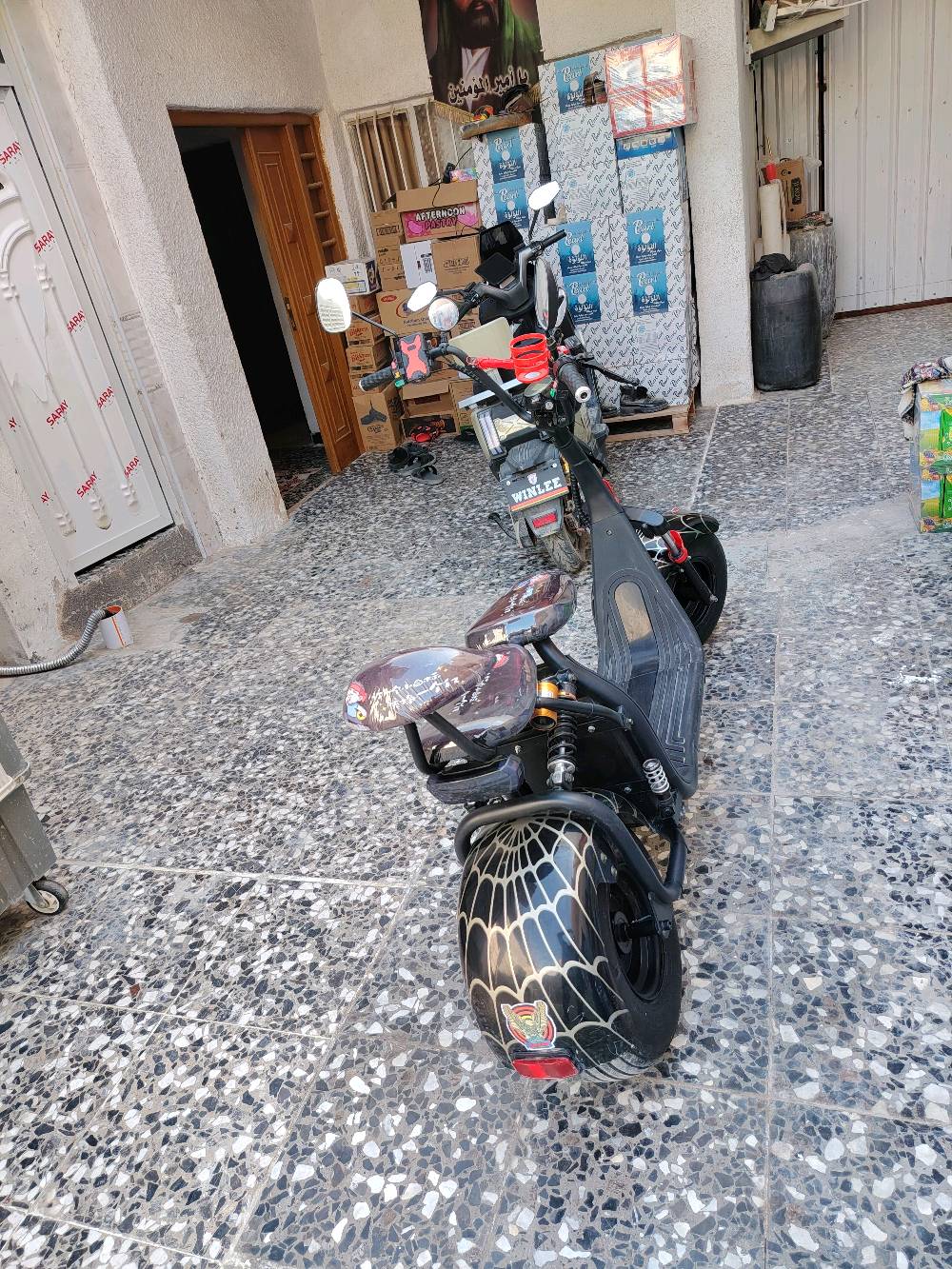 السلام عليكم
دراجة هارلي استعمال قليل
ملف ١٠٠٠واط بطارية ليثيوم ٦٠ فولت
ستوب لايت وبك لايت تنربط بلوتوث 
بغداد الأمين الثانية