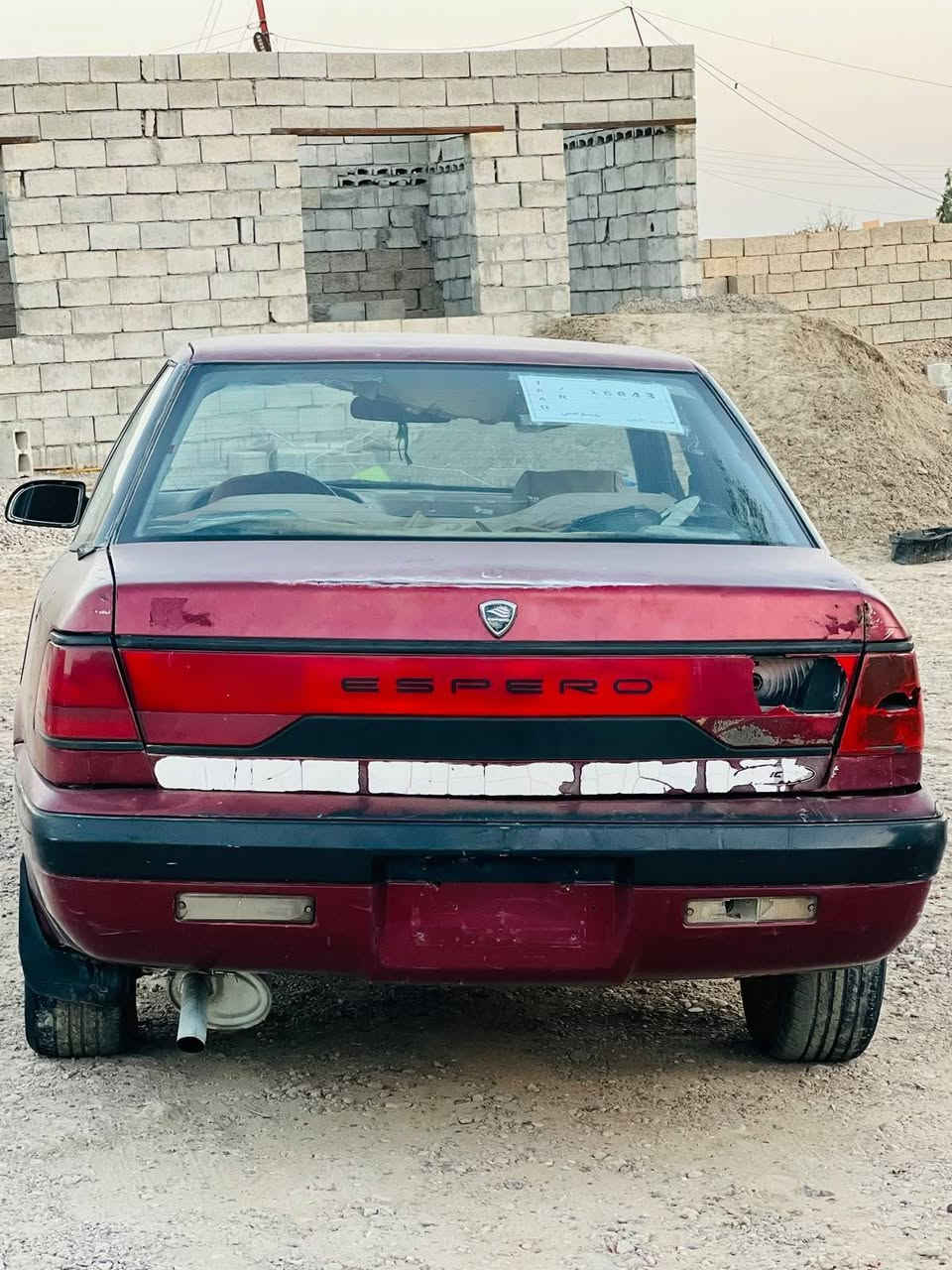 السلام عليكم
للبيع او مراوس 
دايو اسبرو موديل ١٩٩٤ 
رقم صلاح الدين ر 
سنويه نافذه ٢٠٢١ 
شرط التحويل 
كير محرك صدر شرط 
كهربائيات شغاله 
تايرات نص عمر 
نقص بطاين اماميه 2️⃣
العنوان صلاح الدين تكريت 
السعر 14$$ وبيها مجال 
رقم الهاتف ***********
