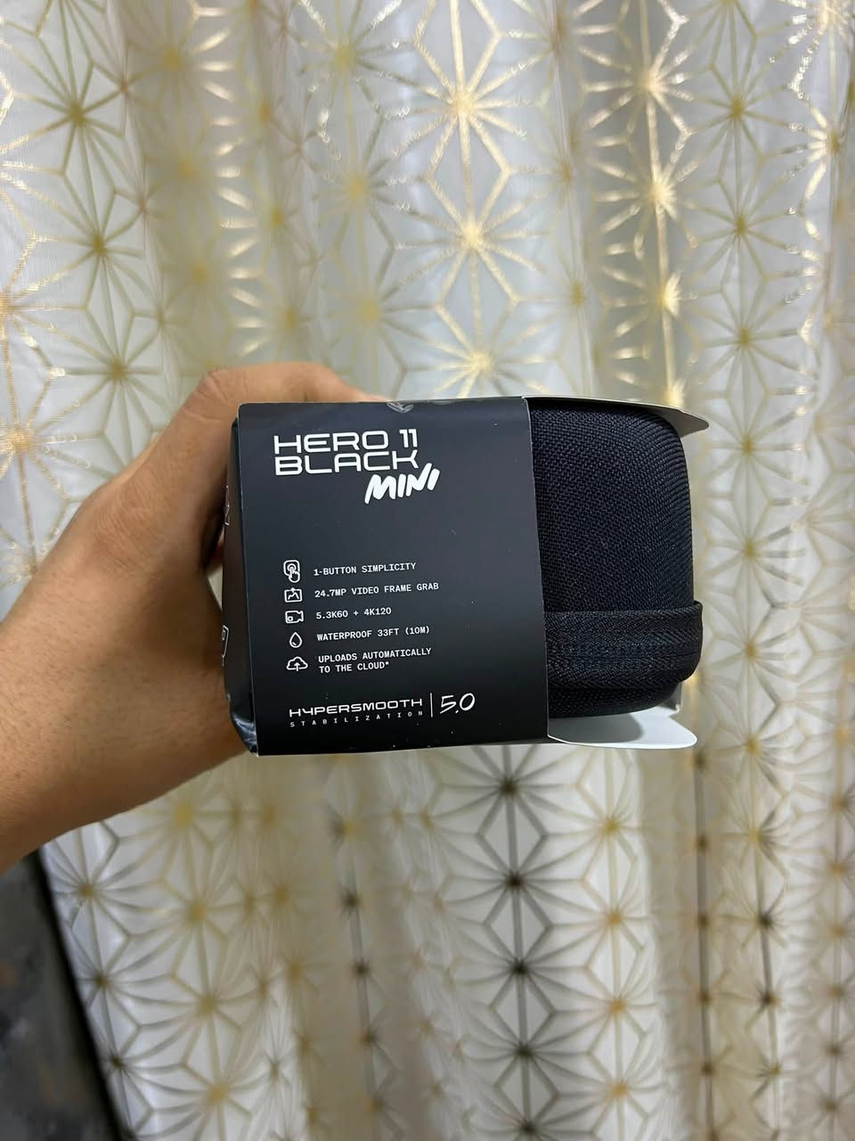 كبس ممفتوحه للبيع 
 GoPro Hero 11 Mini
أهم المميزات:
حجم صغير وخفيف يناسب أي مكان
ب تصوير بدقة 5.3K مذهلة ووضوح عالي حتى في الإضاءة الضعيفة
ثبات الفيديو مع HyperSmooth 5.0 لضمان لقطات احترافية حتى أثناء
الحركة
مقاومة للماء حتى 10 أمتار 
📞***********
