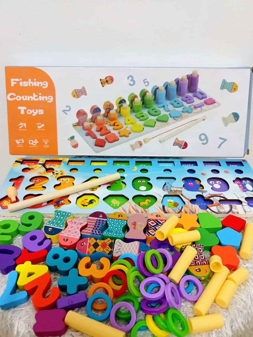 🧩 عداد منتسوري التعليمي الجديد
🧩 الخامه خشب ممتازه مقاس كبير والقطع كلها خشبيه 
🧩 مفيده جدا للبدايه من كل اطفالنا عباره عن 5 العاب تعليميه بتنمي مهارات الاطفال وبتسهل تعليمهم عن طريق اللعب 
🧩 ماتريال ممتازه جداا خشب 
🧩لعبه تطابق الاشكال الهندسيه  
🧩 لعبه تطابق الارقام والعمليات الحسابيه هنتعلم منها الجمع و الطرح 
🧩لعبه عداد الحلقات للتعرف علي الكم و العدد 
🧩 لعبه صيد السمك مغناطيس بيجي معاها سناره و اسماك ملونه 
🧩 اللعبه حلوه جدا حجمها كبير مفيده لكل الاطفال من سنه ل 6 سنوات 
🧩 قطعها كتير عربيات وحيوانات و بازل و ارقام و سمك وشخصيات وحلقات واشكال هندسيه وغيرهم


**إذا كنت صاحب هذا الإعلان وتريد حذفه لأي سبب، رجاءا أرسل رسالة إلى الدعم الفني**