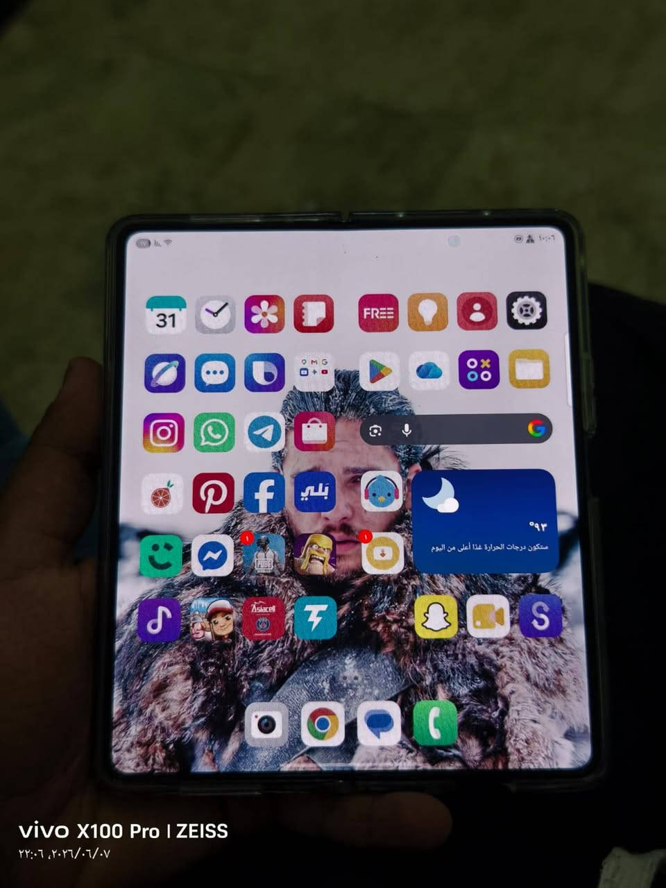 📱🔥 للبيع Samsung Z Fold 4 🔥📱

✅ النسخة الأمريكية 🇺🇸

✅ ذاكرة 256GB

✅ رام 12GB

✅ اللون نيلي حبري 💙

✅ نظافة فول ✨

✅ تك سيم كارت 📶

✅ شاشة قابلة للطي

✅ معالج Snapdragon 8+ Gen 1 🚀

✅ جهاز معروف وغني عن التعريف

📝 ملاحظة:
يوجد شخطتين على إطار الكاميرا فقط، ولا تؤثر على الكاميرا أو التصوير نهائياً 📸

📍 الموقع: بغداد - الزعفرانية

💰 السعر: 650

📞 ***********
