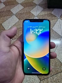 ايفون اكس العادي ذاكرة 64 مبدل شاشه وبطاره اصليات جهاز نضيف كله شغال ب...
