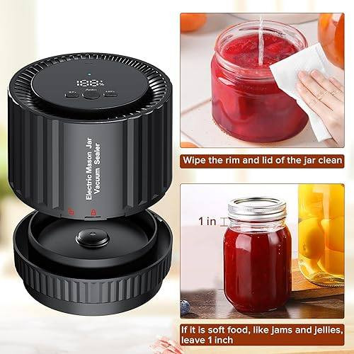 جهاز ماماهوم الكهربائي لتفريغ الهواء من البرطمانات  - طقم تعليب لاسلكي مطوّر مزود بخاصية الإيقاف التلقائي، مع 10 أغطية برطمانات ذات فتحة واسعة وعادية لتخزين الطعام والحفاظ على نضارته.
السعر 10
توصيل 5


**إذا كنت صاحب هذا الإعلان وتريد حذفه لأي سبب، رجاءا أرسل رسالة إلى الدعم الفني**