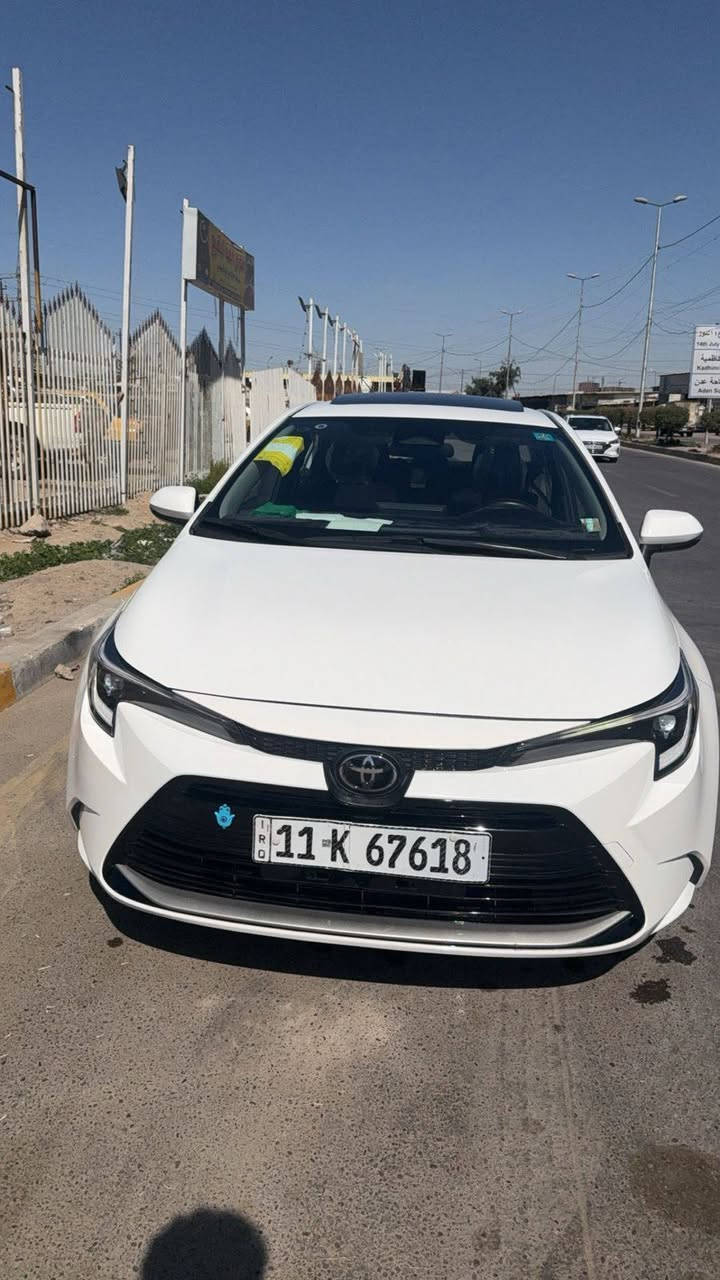 السلام عليكم كورلا هايبرد
موديل 2025 
ماشية 25لف باسمي 
كفالة عامة 
مكان السيارة بغداد 
رقم بغداد الجديد 
السعر 147 مع مجال 
رقم هاتف ***********
