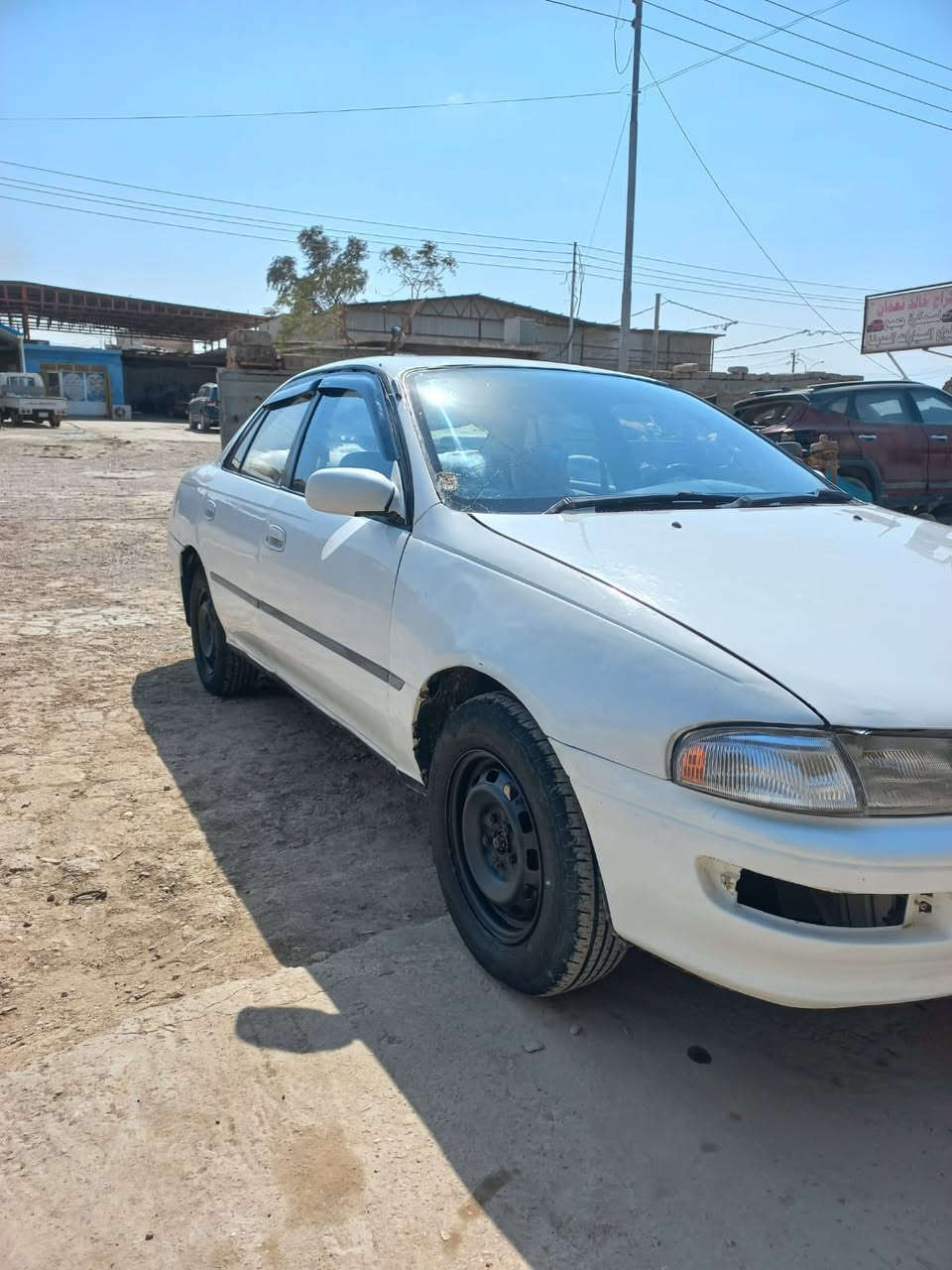 السلام عليكم
كارينا 95 

مكينة 16

محرك نضيف كير نضيف 

صدر جديد

بلكات جديد 

فيول بم جديد

وايرات جدد

بطاين ابواب جديدة كال كصة

دوشمة كشنات جديدة

دوشمة ارضية جلد جديد 

تايرات جدد ونضيفات

السعر 42 وبيها مجال نقد بدون اقساط

مكانها سامراء 

***********
