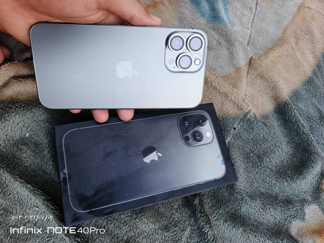 سلام عليكم
آيفون 13 برو ماكس (iPhone 13 Pro Max)
​للبيع (مستعجل) 🔴
​النظافة: فول (أخو الجديد، ما مستخدم هواي).
​نسبة البطارية: 94% 🔋.
​الجهاز نظيف جداً وخالي من أي عيوب. البيع مستعجل
السعر: 800 أو بيه مجال بسيط
للتواصل والاستفسار هذا رقمي فقط واتساب ***********
