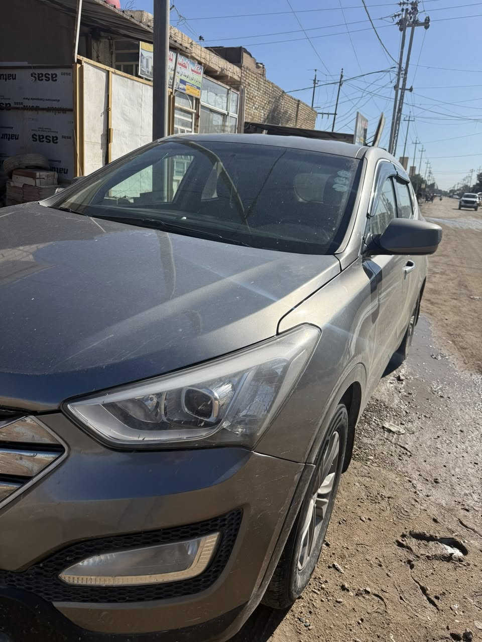 سنتافي موديل 2016للبيع وارد امريكي ضررها بسيط  ***********ديوانيه الشاميه سعرها 145رقم شمالي انكليزي
