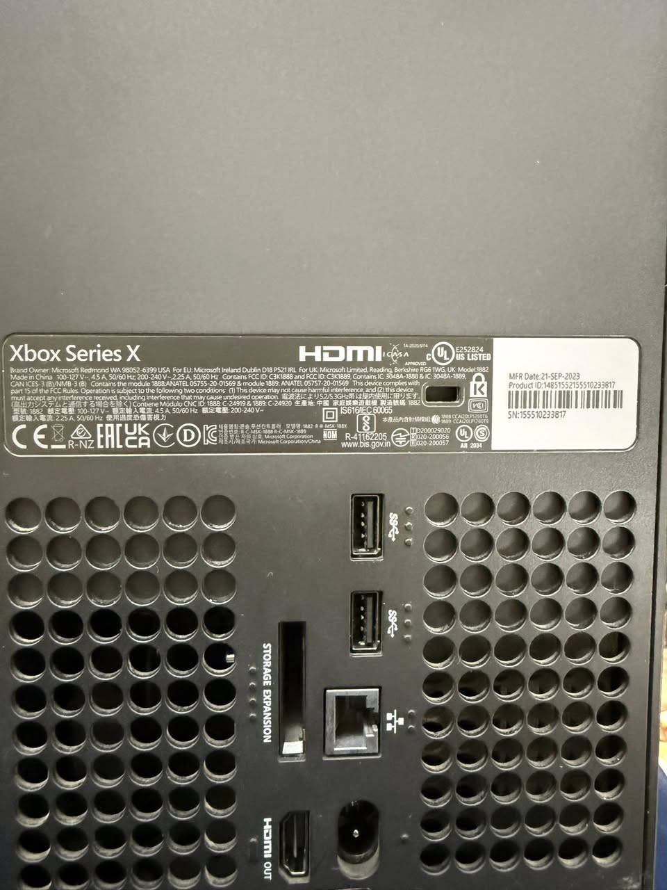 اكس بوكس Xbox Series X   للبيع 🎮
🔹 مستعمل نظيف جداً

🔹 ما مفتوح نهائياً (غير داخل للصيانة)

🔹 كامل ملحقاته + الكارتون الأصلي

🔹 نسخة  الرسمية    

🎮 Game Pass شغال لحد  18/11/2026      

📍 العنوان: بغداد زيونه

💰 السعر: 750000 ألف 

رقم الهاتف : ***********

📌 للجادين فقط
