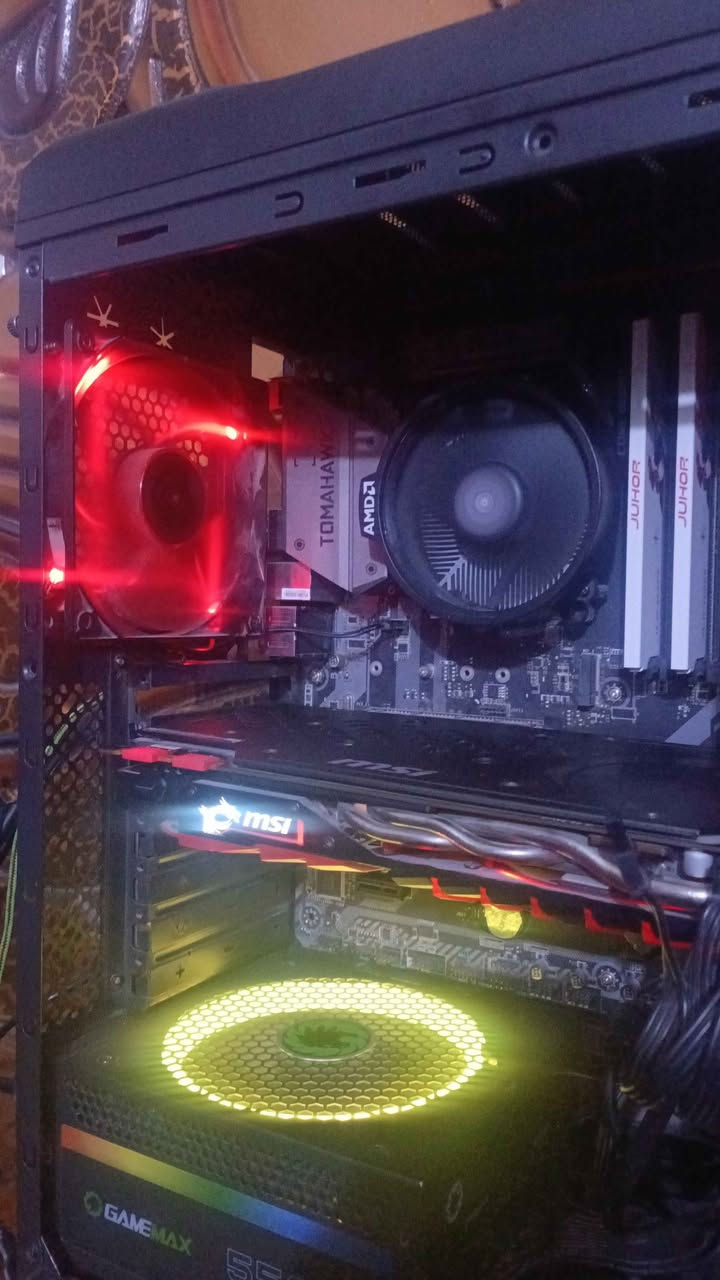 R5 3600 
Ram 16 3200
Gtx1070 g8
P600
b450 msi tomahawk
Ssd256
شاشه حجم 26  كيكه بايت 
دقه 1080 هرتز 165 
سعر كامل 650
مكان ناصريه ناصرية, ذي قار


**إذا كنت صاحب هذا الإعلان وتريد حذفه لأي سبب، رجاءا أرسل رسالة إلى الدعم الفني**
