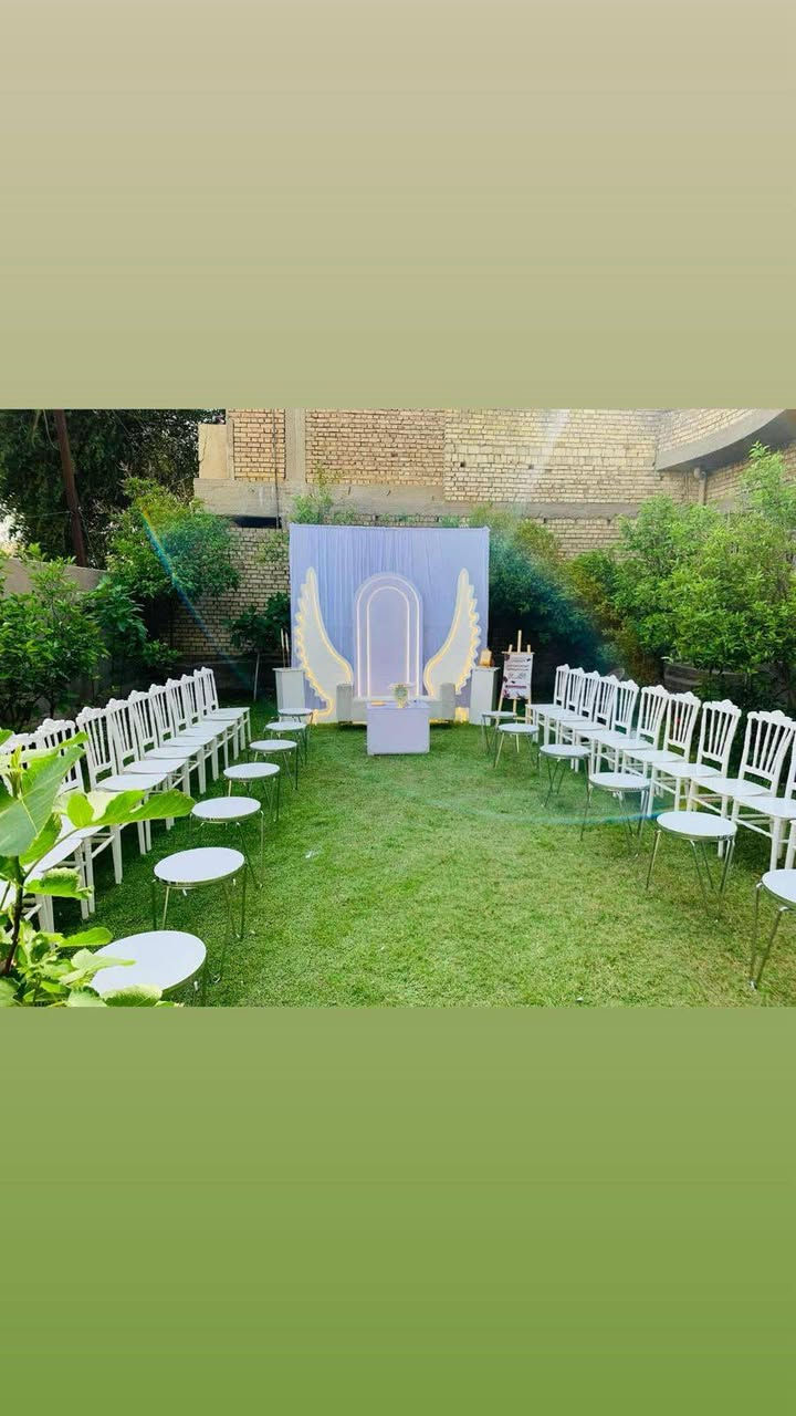 شغل وابداع ونصب محلات المنتظر لتجهيز كافه المناسبات
كراسي _ طبلات _ خيم مهر _ كوشات اعراس 

 مكان بغداد يوجد توصيل داخل وخارج مناطق بغداد 

الاستفسار أو الاتصال ع الرقم ***********
