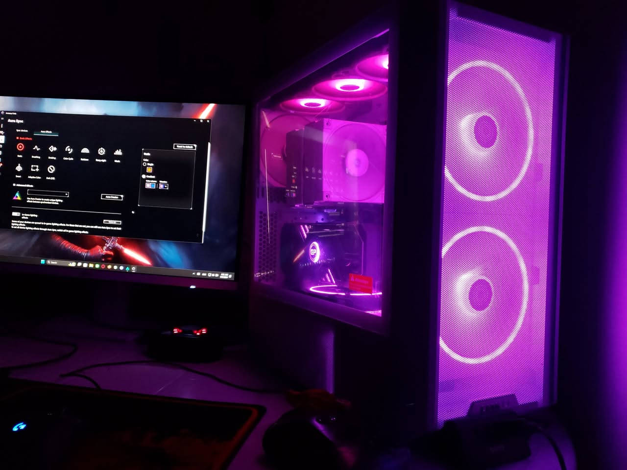 السلام عليكم
تجميعة كاملة مع الشاشة والإكسسوارات و ups للبيع
نظافة عالية جدا ضمان شكد متريد
تجميعة بيه توافقيه جدا عالية

🛑مابيع مفرد الاه اذا انباع كيس
السعر : 2300 الف سعر نهائي 

r9 5900x box
deepcool ak620 white 
ram 64gb 16*4 3200mhz XPG
asus rog x570-f gaming 
m.2 1tb Lexar 
m.2 256
 hdd1tb
psu 850w corsair gold modular
case lian li lancool 216 white 
gpu rtx3080ti 12gb
vertical  razer gen4
الشاشة:
msi 274qrfw
الإكسسوارات :
ماوس لوجتك 
g502 hero
كيبورد
reddragon k550 yama
ماوس باد xl
UPS:
apc c1500
بطارية ليثيوم ايون فوسفات الحديد 
24v 30امبير

استفسار اكثر خاص او الاتصال ***********
