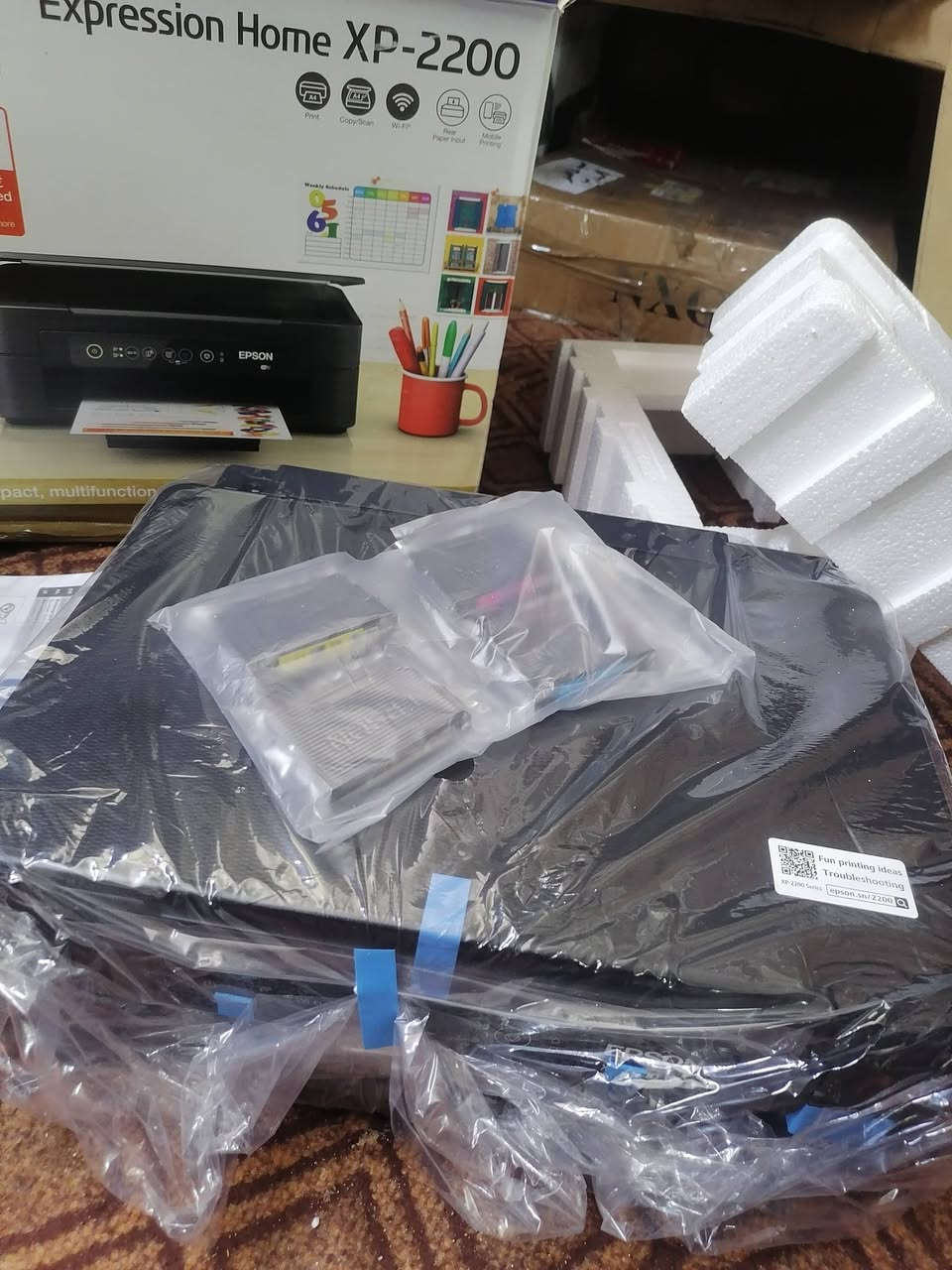 طابعة ابسونxp 2200 ملونـة جديدة امزون بريطاني UK
و كاترج الحبر اربع الوان موديل الكاترج 604XL 🖨✒️
اللون الاسود 500 ورقة 🧾
الالوان 350 ورقة 📝
135 واصل لباب بيتك 📢


**إذا كنت صاحب هذا الإعلان وتريد حذفه لأي سبب، رجاءا أرسل رسالة إلى الدعم الفني**