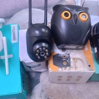 كامرات مراقبة ثابت ومتحرك تفاعلي القطعه ب 10 الاف بدون توصيل ماعدى الك...