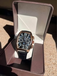 فرانك مولر اطار تيتانيوم مطلي لون برونز سناتر كلها شغالة نظام الستوب و...