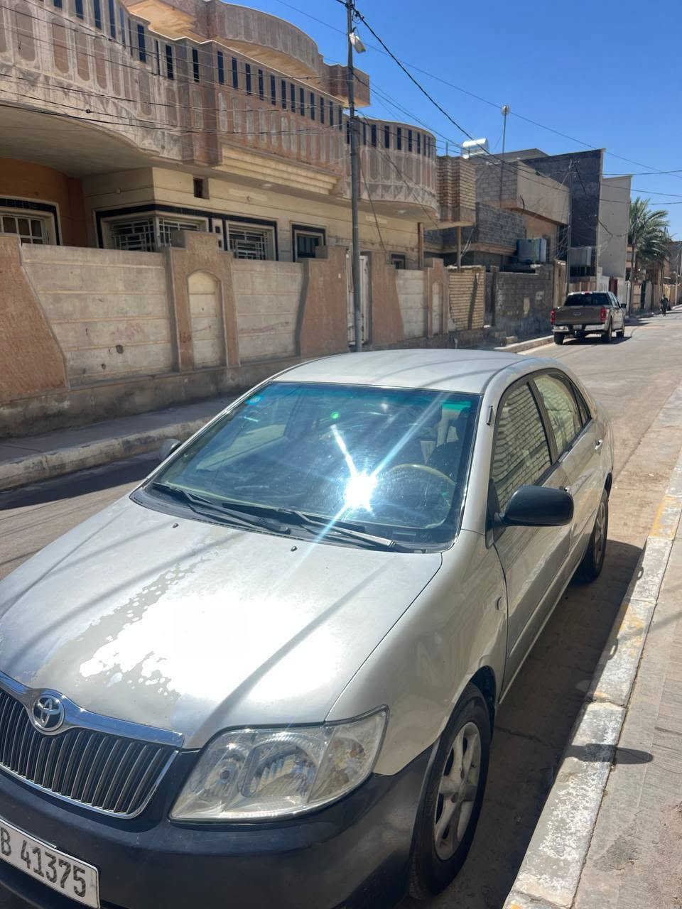 السلام عليكم ورحمة الله وبركاته
كورلا بيكاتشو 2007 للبيع
سيارة بلادية كلها جاهزه 
رقم بغداد 
محرك1800
خليجي
تبريد تدفئة كله شغال 
السعر 87 ورقة
***********
