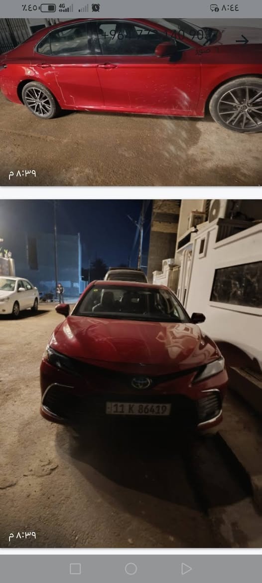 كامري موديل ٢٣ أمريكي حادثه بنيد و جاملغ السعر ١٨٥$ وبيه مجال  العنوان بغداد المحموديه ناحية الرشيد *********** رقم بغداد دولي
