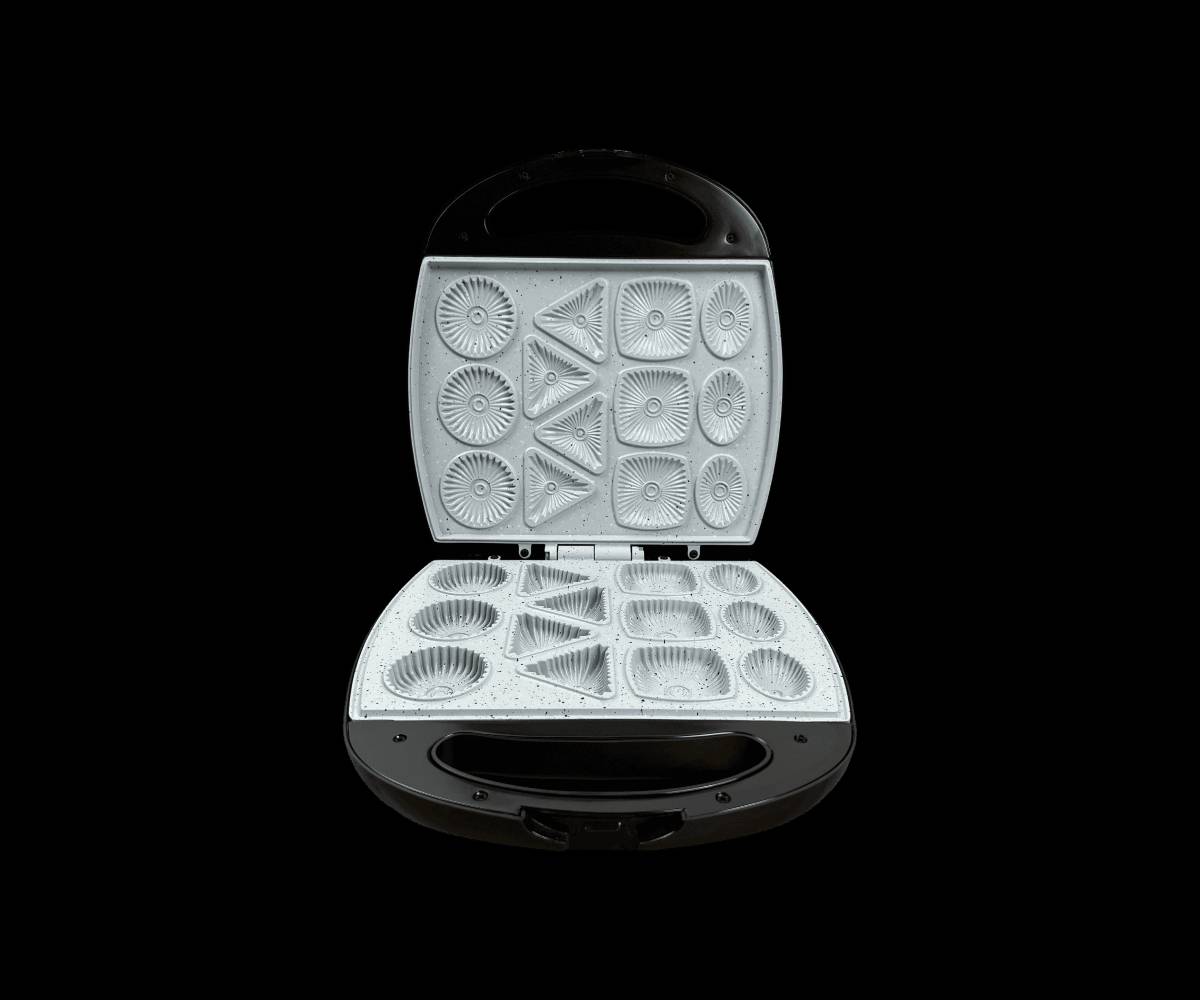 الاستخدامات

مثالية للإفطار، الحلويات، والوجبات الخفيفة في المنزل أو المكتب

مناسبة لتحضير أشكال متعددة في وقت واحد بفضل القوالب المتنوعة

المميزات

قدرة عالية 1400 واط لتسخين سريع وتوزيع حراري متساوٍ من الجهتين

تصميم مزدوج التسخين (Double-sided Heating) لضمان نضوج مثالي من الداخل والخارج

طلاء غير لاصق (Non-stick Coating) يمنع الالتصاق ويسهّل التنظيف

مؤشر ضوئي مزدوج

ضوء أحمر للتشغيل والتسخين

ضوء أخضر يوضح الجاهزية للخبز

مقبض عازل للحرارة لتوفير الأمان أثناء الاستخدام

قفل أمان حراري يمنع السخونة الزائدة ويحافظ على عمر الجهاز

هيكل متين وسهل التنظيف، بتصميم أنيق ومناسب لكل مطبخ

نظام تحكم حراري أوتوماتيكي للحفاظ على درجة حرارة مثالية للخبز

غطاء مزوّد بقفل أمان لمنع الانفتاح أثناء الاستخدام

المواصفات التقنية

الطاقة: 1400 واط

الجهد الكهربائي: 220–240 فولت، 5060 هرتز

المادة: هيكل PF حراري مقاوم للحرارة

نظام التسخين: مزدوج – علوي وسفلي

التحكم الحراري: ترموستات أوتوماتيكي

ملاحظات

يجب تنظيف السطح بقطعة قماش رطبة بعد كل استخدام

يُفضل دهن السطح بقليل من الزبدة أو الزيت قبل الاستخدام الأول

لا يُستخدم بأدوات معدنية حادة لحماية الطبقة غير اللاصقة

لم يتم ذكر بلد المنشأ

طول سلك الكهرباء 85 سم