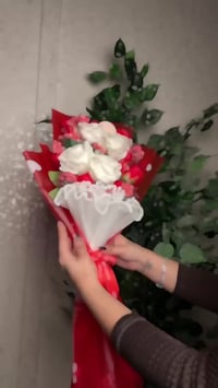 بوكي ورد • عيد الحب • مع كرت