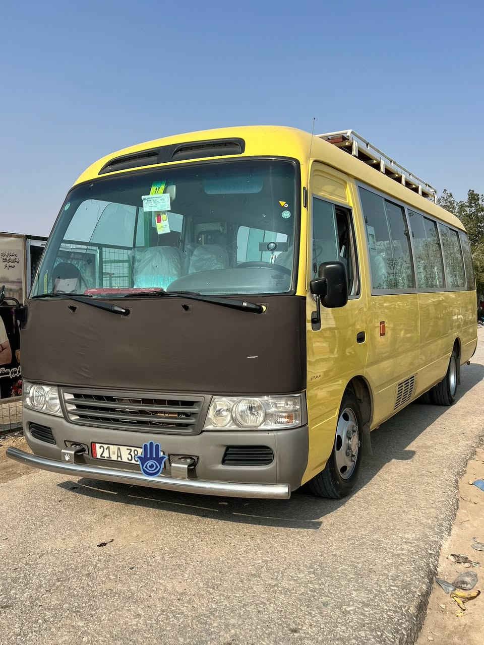 السلام عليكم كوستر للبيع 2014 فيرنا السعر 285 ورقه رقم شمالي تحولي مباشر مكفوله من الكص ولتبديل ABS كامله للاخير قلاب ستاركس غاز تبريد محور بطن جديد  مكاني بغداد *********** 📞
