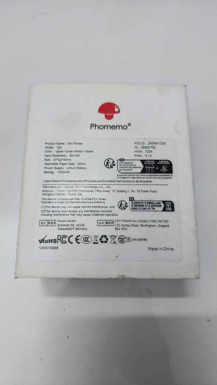 طابعة مني طباعة بدون حبر بطارية ليثيوم ايون طبع استيكر وملصق  جديد بغداد, العراق


**إذا كنت صاحب هذا الإعلان وتريد حذفه لأي سبب، رجاءا أرسل رسالة إلى الدعم الفني**