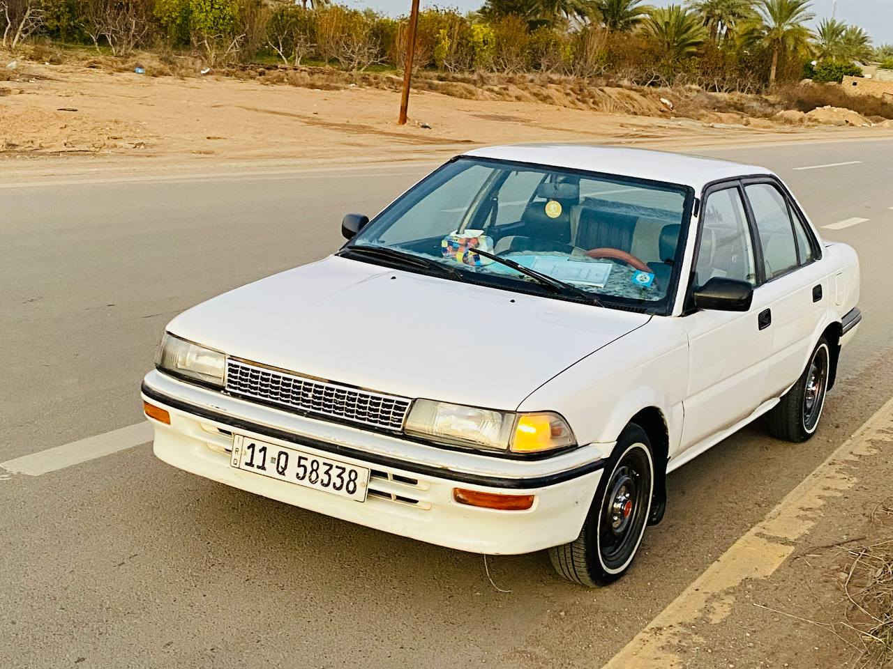 كورلا1990 گير أوتو
سنوية لل٣٠ بأسمي
محرك وگير ضمان
حدادية أمامي خلفي٩٠٪
تخم تاير جديد 
كهربائيات كلها شغالة
السعر ٤٥ وبيها مجال 
للتواصل الإتصال
***********
***********
