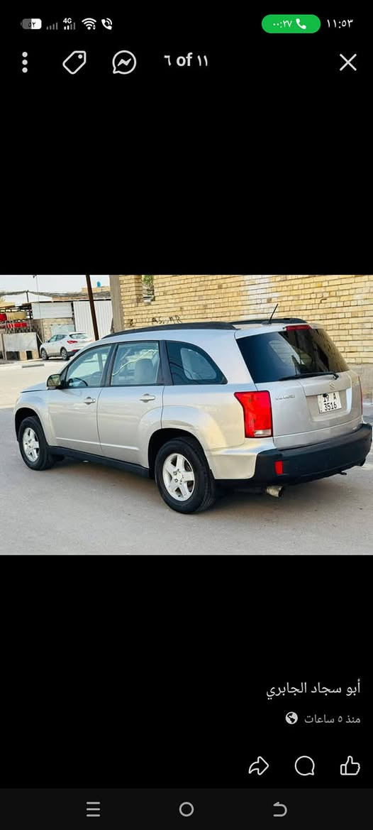 سياره سوزوكي البيع محرك وكير شرط السياره جاهزه تبريد شرط ثلاثه قطع شغار  ونضيفه بيه بس جاملغ صبغ ماعايزه كلشي العنوان السماوة السنويه جديده السعر 78ورقه وصره اكبالك ***********
