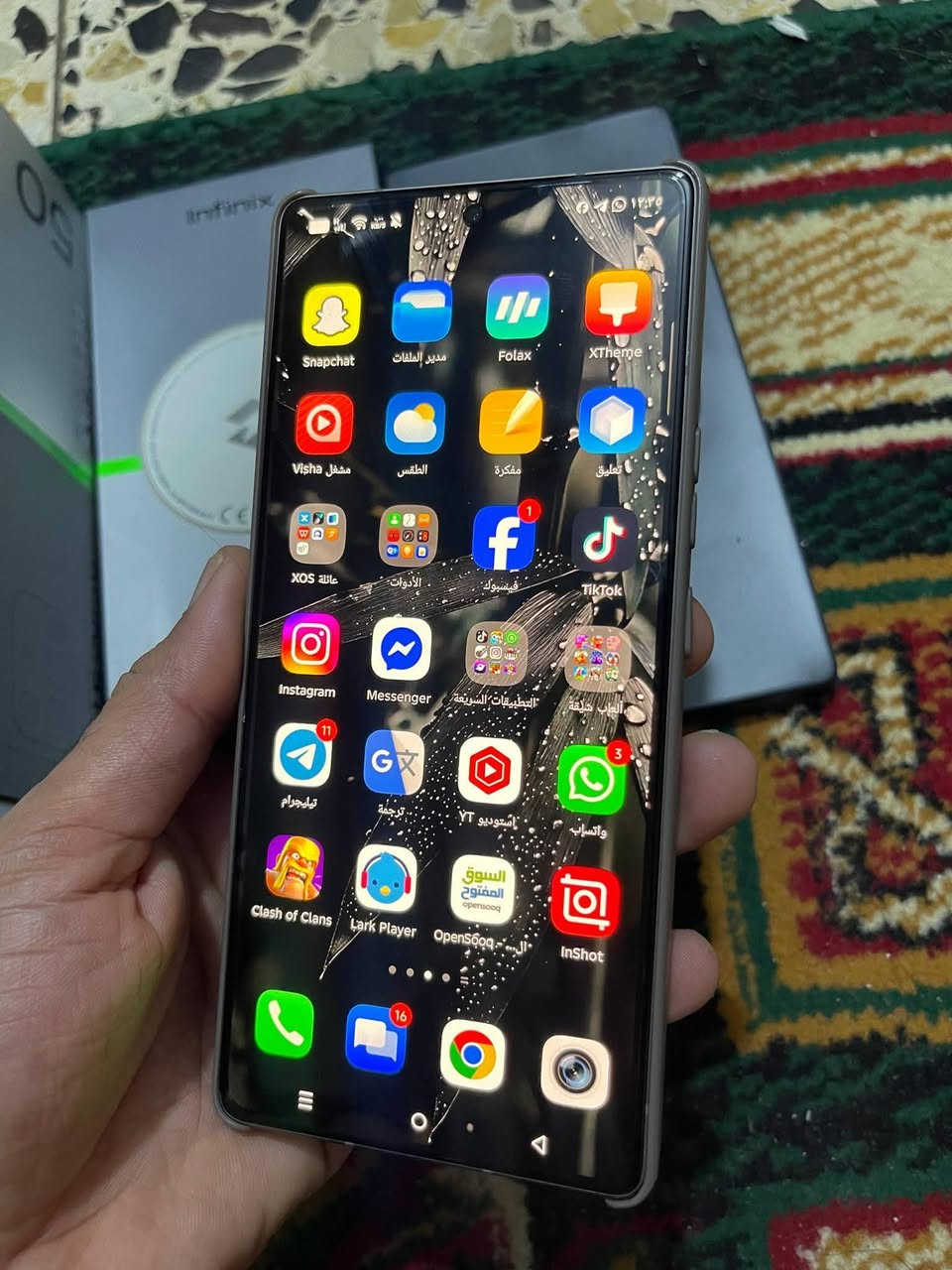 للبيع افينكس 50 برو عشوائيه 12+12 سعره ٢٥٠ الف 
جهاز جديد مستخدم ٨ ايام كامل ملحقاته
 عنواني بغداد حي نصر  ***********
