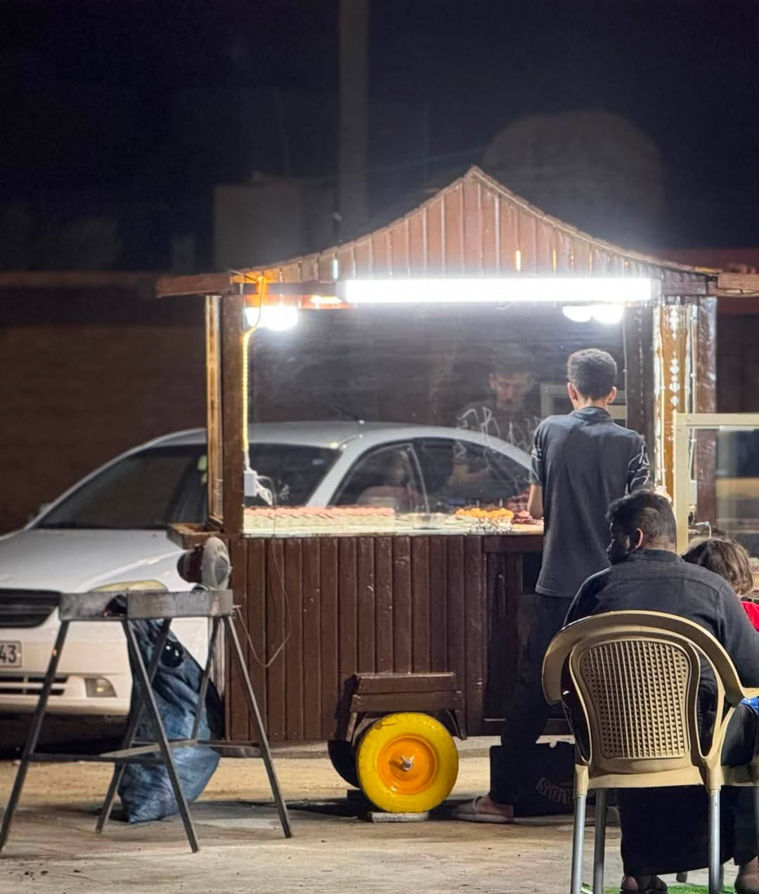 السلام عليكم
عربانه خشب للبيع كاملة مكمله مصبوغة جامها كامل كهربائياتها جاهزه كامله لليريد يفتح مشروع 

السعر 300 وبيها مجال 

***********
