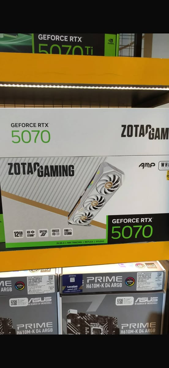 السلام عليكم بي سي تجيمعه كامله للبيع للاتصال ‏‪***********‬‏
المواصفات‏‪Ci5 14000kF
B760M MSI PRO E
Jungle Leopard  V2G 360 ARGB Liquid Coole
RAM 32GB 3600 
RTX 5070 ZOTAC SOLD 3FAN 12GB WHITE 
SSD 1TB NVME GEN4 
P750 GOLD PCI5 
CASE HERO 6FAN
وهاي صور الغراض
