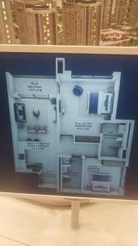 اعادة بيع شقه لبيع   مجمع البروج السكني   لاكونه F  شقه رقم 206  المسا...