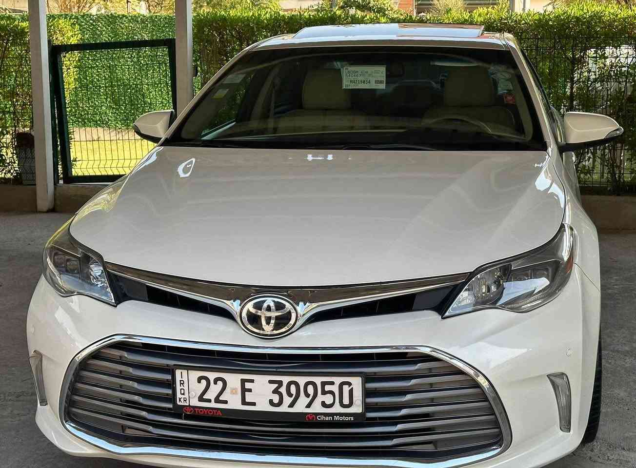 تویوتا ئەڤەلۆن 2013 خەلیجی فول مواسەفات بێ سبوغ دەعامی بۆ دەعامی بە شەرت تەنها دەعامی پێشەوە بۆ جوانی گۆراوە دەعامی بیلادی بێ سبوغە و ماوە دوو جێی 
بچوکی تعدیل یەک جێی PDR گێر و مەکینەی بە شەرتە 246,000کم رۆیشتوە 
نرخ  225 وەرەقە و مەجال 
ژمارەی مۆبایل *********** أربيل, العراق
