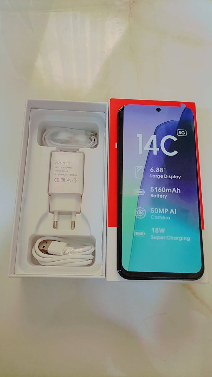 السلام عليكم
شاومي ريدمي 14 سي (Xiaomi Redmi 14C). 
الشاشة: شاشة كبيرة بحجم 6.88 بوصة وبمعدل تحديث يصل إلى 120 هرتز.
التخزين والذاكرة: ذاكرة وصول عشوائي (RAM) تصل إلى 16 جيجابايت (مع الذاكرة الممتدة) وسعة تخزين داخلية تصل إلى 256 جيجابايت.
الكاميرا: كاميرا خلفية مزدوجة بدقة 50 ميجابكسل مدعومة بالذكاء الاصطناعي.
الترجمة
Xiaomi Redmi 14C 5G - شاومي ريدمي 14 سي 5G
NEW - جديد
Up to 16GB RAM - ذاكرة وصول عشوائي تصل إلى 16 جيجابايت
256GB ROM - سعة تخزين 256 جيجابايت
6.88" Large Display - شاشة كبيرة 6.88 بوصة
50 MP AI Camera - كاميرا مدعومة بالذكاء الاصطناعي بدقة 50 ميجابكسل
السعر 125الف
للاستفسار مراسله خاص


**إذا كنت صاحب هذا الإعلان وتريد حذفه لأي سبب، رجاءا أرسل رسالة إلى الدعم الفني**