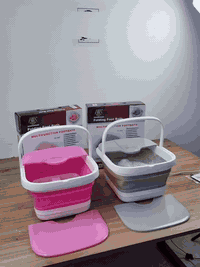 دلّل قدميك بجلسة استرخاء فاخرة مع جاكوزي القدم القابل للطي 🌸  حرارة أو...