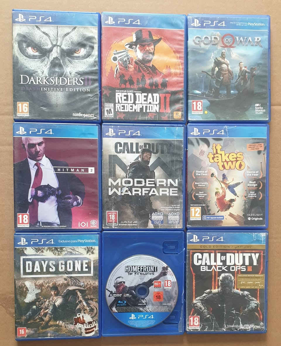 أقراص بلي فور للبيع عددهن 19 قرص سعر القرص 13 الف جملة فقط ابيع ما ابيع مفرد
أقراص نضيفة الله شاهد و رسولة فاحصهن قرص قرص فقط اكو كم قرص بيهن شخوط بسيطة بس شغالة نسخ و تشغيل سعرهن 260 الف سعر ثابت اخوان رجا 😊🌷🌷
مكاني واسط صويرة توصيل ماعندي 
تريد ادزهن توصيل دزلي اعتماد على ماستر و ادزهن


**إذا كنت صاحب هذا الإعلان وتريد حذفه لأي سبب، رجاءا أرسل رسالة إلى الدعم الفني**