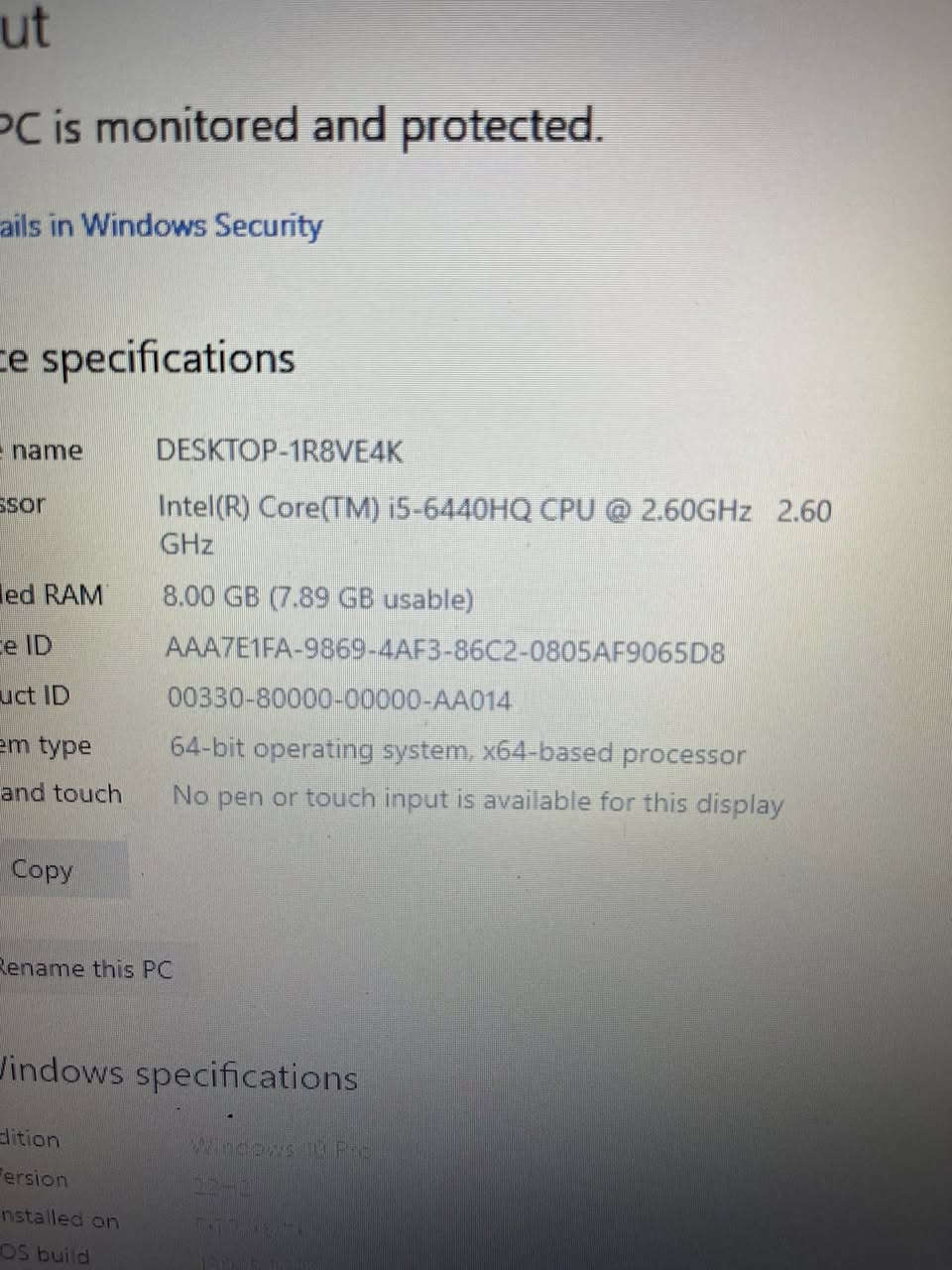 *Dell Latitude E5470

*المواصفات:*
- *المعالج*: Intel Core i5-6300U
- *الرام*: 8 GB DDR4 2133 MHz

- *التخزين*: 256 GB SSD M.2 أو 2.5"
- يدعم NVMe حسب النسخة

- *الشاشة*: 14 بوصة FHD 1920×1080
- *كرت الشاشة*: *AMD Radeon R7 M360 2GB GDDR5* منفصل

*
*الوزن:* 1.7 كجم
*نظام التشغيل:* Windows 10 Pro
*الكارت المنفصل R7 M360* يخليه أفضل للألعاب والمونتاج الخفيف
السعر=١٦٠ الف 
النجف / شارع المدينه عامود ١٤@


**إذا كنت صاحب هذا الإعلان وتريد حذفه لأي سبب، رجاءا أرسل رسالة إلى الدعم الفني**