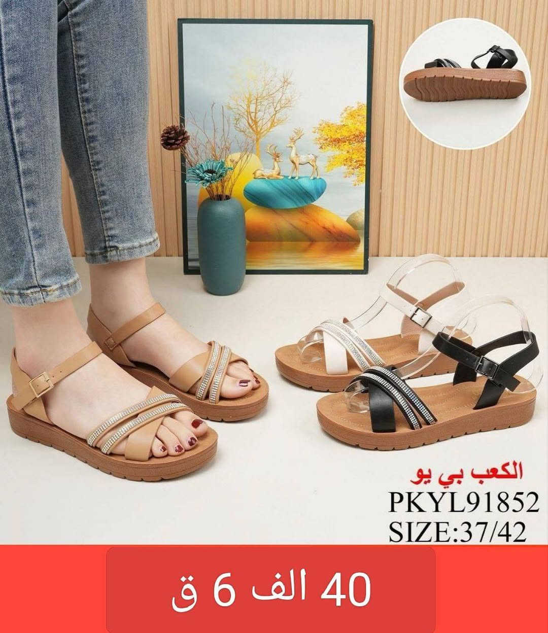 💫 صندل نسائي 💫
💫 التفاصيل داخل الصورة 💫


**إذا كنت صاحب هذا الإعلان وتريد حذفه لأي سبب، رجاءا أرسل رسالة إلى الدعم الفني**