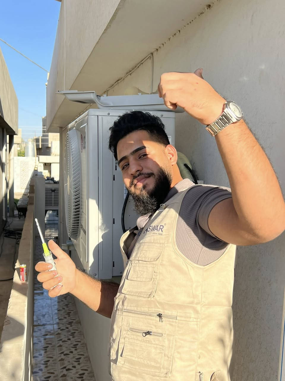 تم تنصيب مجموعة سبالت LG في منطقه العلم بشكل احترافي😍😍😍😍😍

مستعدون لتنصيب كافه انواع السبالت وتجهيز كامل  
نحن معكم في التدفئة والتبريد 🔥 ⛄️ ❄️ 

          😶‍🌫️ عمل فاكيوم لكل جهاز 🥶
صيانه عامه وبالضمان اكيد
ضمان التنصيب 
فتح وشد السبالت 
يوجد شحن غاز فرنسي اصلي R410a   R22a
ادامه عامة غسل تام بشرط يرجع جديد 

نتواجد في كل ماكن عليك فقط تتصل والباقي علينه 😍

واتساب موجود 24 ساعه اتصال مفتوح ماعندك رصيد رمش واحنه نخابرك 
               
     اخوكم وخادمكم مهندس ياسر مقداد الجنابي 

      ***********

***********

تنصيب السبالت في تكريت
ياسر مقداد الجنابي
#العراق
#تكريت
#تدفئه_وتبريد
#سبالت
#متابعةللصفحة
#لايك_وتعليق
