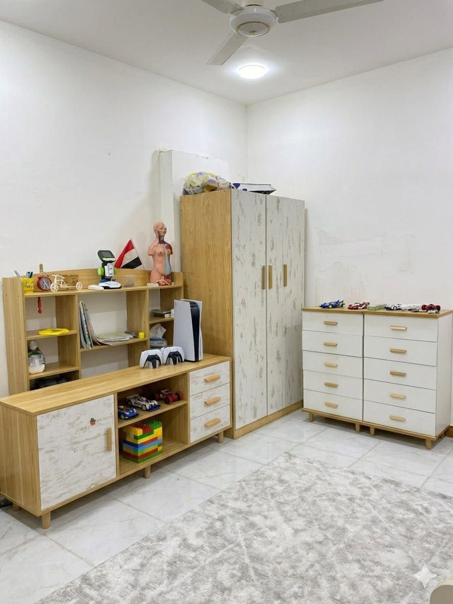 غرفة أطفال للبيع
شاملة 

1- كنتور 3 باب 

2- مكتبة (١٠٠*١٢٠)

3- دولاب يحتوي على 5 مجرات العدد 2

4- ميز تلفزيون و بلي ستيشن 

العنوان الدورة شارع 60 

السعر 500 الف


**إذا كنت صاحب هذا الإعلان وتريد حذفه لأي سبب، رجاءا أرسل رسالة إلى الدعم الفني**