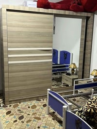 غرفه نوم تركي سلايت 6 قطع مع الدوشك نضافه فول مثل الصور السعر 300 وبيه...