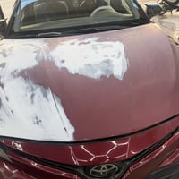 عيدكم مبارك صبغ بنيد تيوتاكامري  كود اللون 3T3 تطبيق وخلط اللون يمي با...