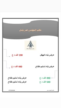 بناء هيكل • مكتب المهندس عمر