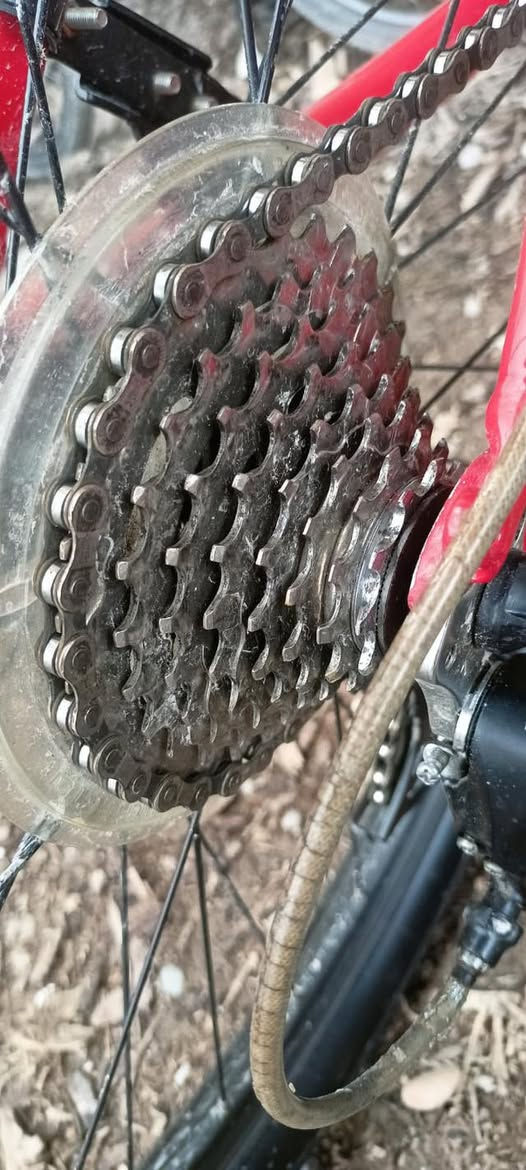 سلام عليكم 
دراجة من شركة GIANT…XTC معروفة و نادرة نضافة فوللل 
كير خلفي 8 سرع فقاس حديث 
كير امامي 3 سرع فقاس حديث 
دبل اصلي و مثل ماي لا ملعب ولا كل شي 
تايرات كمبليون 
قطعة مرتبة مثل ما موضح بل صور 
سعر ١٩٠ و بي مجال للشراي .متواجد عل خاص 
ملاحضة للشراي تجي تاخذ دراجة مغسولا كاملا فول نضافة 
معا تحياتي الكم


**إذا كنت صاحب هذا الإعلان وتريد حذفه لأي سبب، رجاءا أرسل رسالة إلى الدعم الفني**