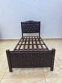 سرير نفر • جلد • ٩٠×١٩٠سم