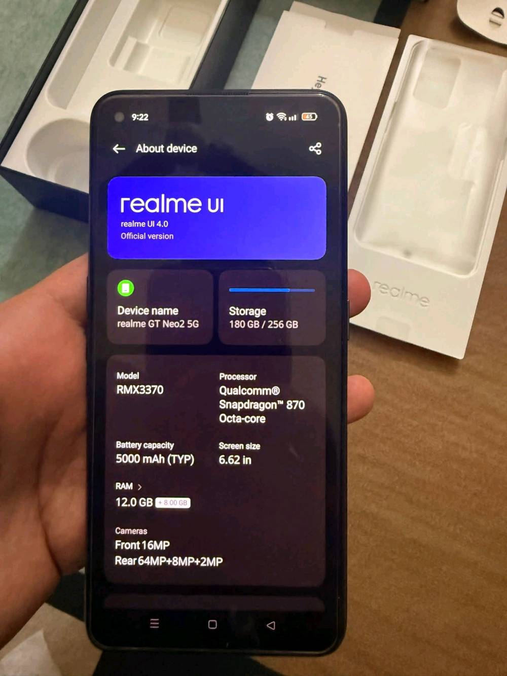 جهاز realme gt neo 2
غني عن التعريف
ذاكرة 256
عشوائية 12 وقابله للزيادة
معالج سناب دراغون 870
شاشة AMOLED 6.7 انش
جهاز راقي مكفول ما مصلح ولا مفتوح مع كافة ملحقات 