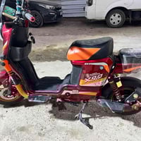 دراجة شحن x900  5 بطاريات كبار تمشيك بل شحنة 40 كيلو الئ 50  بريكات ده...