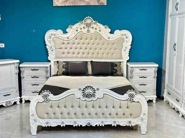 موديل هيام 

ضمن وجبة الدرجه الممتازة 
السعر 3 ملايين و650

الوجه ام دي اف 6ملم 

الداخل صاج طبيعي 4ملم 

القاعدة ابلوك صاج 

الظهر چرچوبه شد برغي 

كل الغرفه الهيكل خشب زان

دنگ خشب زان روماني

لف الابواب والمجرات خشب زان 

التوج كل الغرفة خشب زان ثقيل

السرير ابلوك 18ملم 6ارجل 

طابوريه اظافيه

ارتفاع الكنتور 280

عرض الكنتور344سم

عرض الزاويه 125سم

مجموع كنتور وزاويه الملابس ظلع كامل 475سم

السعر 3650 فقط

من انتاج معمل ومعرض موبليات الشمري 

خدمة الشد ونقل مجااااني الى جميع المحافظات 

 العنوان بغداد طريق القناة مقابيل الكلية العسكرية مجاور محطة الجبهة 

***********#اثاث #تصميمي⁩⁩
