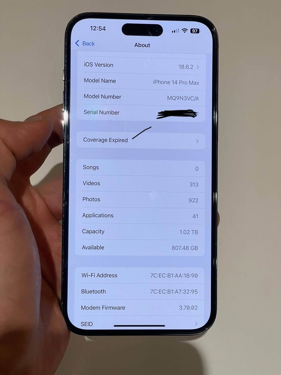 سەرەتا بەناوی خوای گەورە

iPhone 14 pro max

Zakeray .1TB

Patre 84 

هەموو گیانی بەشەرتی هەموو شتێ

بێ شوخو بێ کراوە 

589$

*********** السليمانية, العراق

