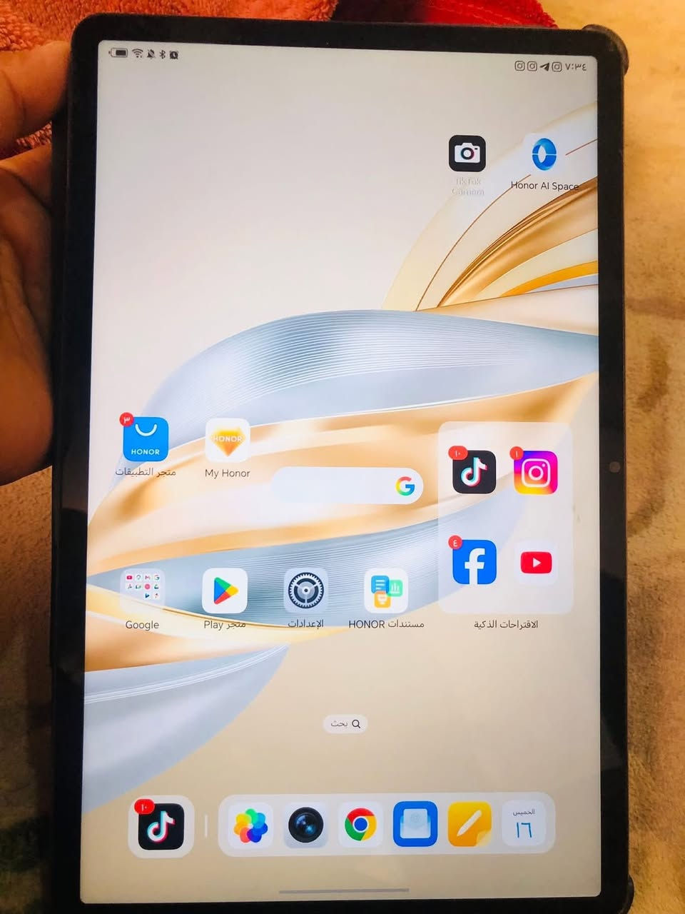 تاب Honor pad x9a ذاكرة 128 مع ملحقات شاحنة +كفر +قلم


**إذا كنت صاحب هذا الإعلان وتريد حذفه لأي سبب، رجاءا أرسل رسالة إلى الدعم الفني**