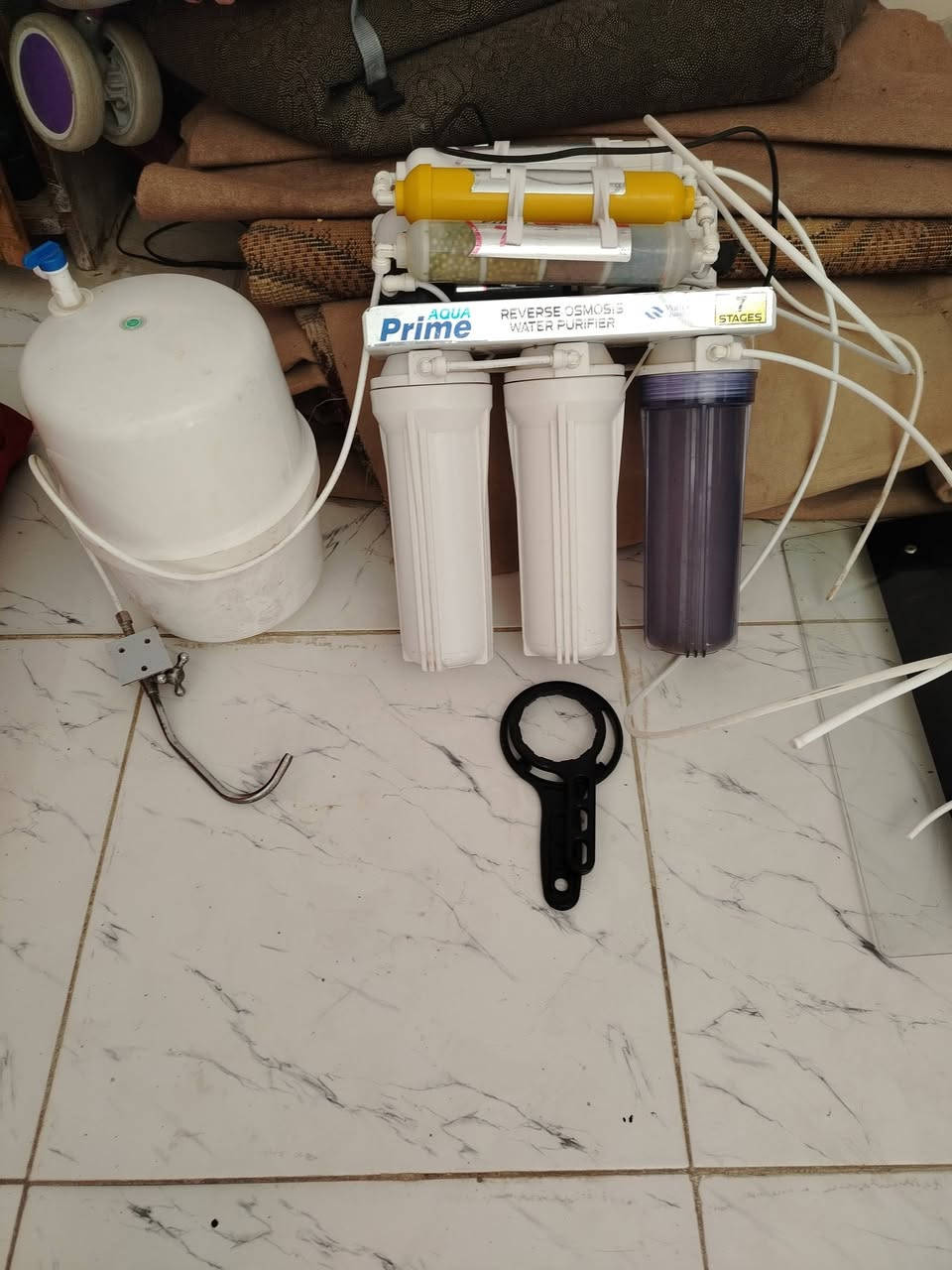 السلام عليكم
شافطة دهون 
فلتر تصفية مياه سبع مراحل
استعمال قليل وعالفحص مكان المحاويل 
الشراي يتصل
***********
