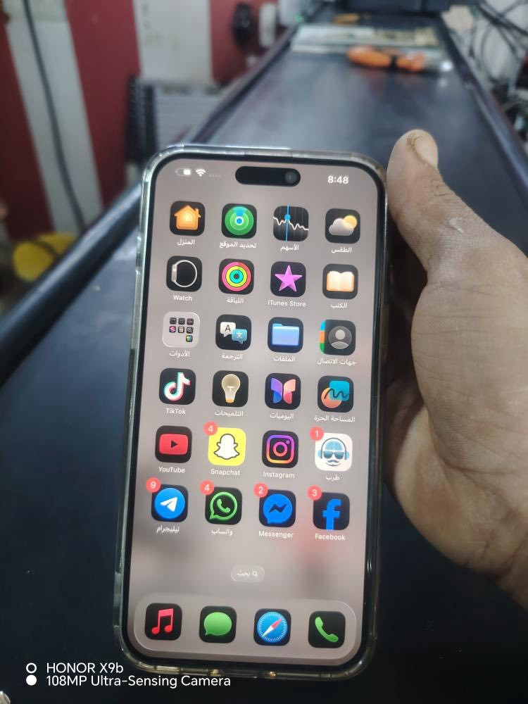 ايفون 15 برو ماكس نضيف حيل البطاريه 94 الجهاز ما داخل   تصليح ابد كرتونه ويه وكيبل   السعر مليون وميتين وبي مجال العنون الزعفرانيهً رقم ***********
